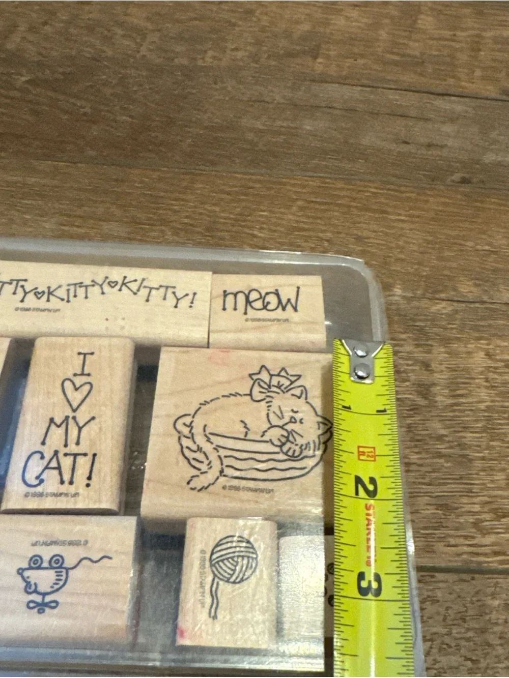 STAMPIN UP Meow Meow 9 Rubber Stamps Cats Sleeping Love - NEW